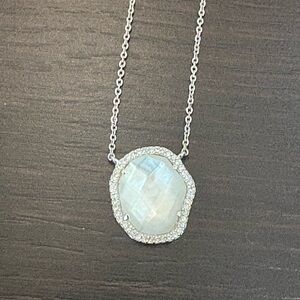 Nadri Elegant Mother of Pearl Pendant Necklace